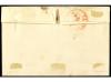 ✉ ESPAÑA. Ed. 33F. 1855. FALSOS POSTALES. SEVILLA a VALENCIA