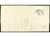 ✉ ESPAÑA. Ed. 33F. 1855. FALSOS POSTALES. SEVILLA a CÁDIZ. 4