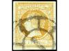 ° ESPAÑA. Ed. 52F. FALSOS POSTALES. 4 cuartos naranja, FALSO