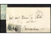 * ✉ ESPAÑA. Ed. 133F+141F. 1874. FALSOS POSTALES. CÁDIZ a BA