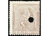 ESPAÑA. Ed. 140F. FALSOS POSTALES. 10 pesetas castaño, FALSO