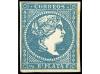 */° CUBA. Ant. 7F. FALSOS POSTALES. 1/2 real azul, un sello 