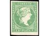 */° CUBA. Ant. 8F. FALSOS POSTALES. 1 real verde, FALSO POST
