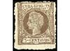 */° CUBA. Ed. 161F. FALSOS POSTALES. 3 centavos castaño, FAL