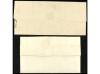 ✉ ESPAÑA: PREFILATELIA. 1854. Dos cartas de CÁDIZ a JEREZ. M