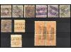 ESPAÑA. 1882-1920. Tres fichas con 40 piezas de diversas emi