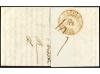 ✉ ITALIA. 1840. TRIESTE a NÁPOLES. Fechador de Trieste y mar