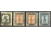 ** LIBIA. Sa. 23c/26c. 1921. 5 cts., 10 cts., 15 cts. y 25 c