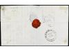 ✉ ARGENTINA. 1863 (April 27). 4 d. red in a horizontal pair 