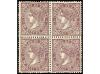 ** ESPAÑA. Ed. 98 (4). 50 mils. violeta. Bloque de cuatro, e