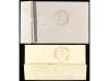 ✉ ESPAÑA. Ed. 1 y 1A. 1850. 2 cartas con sellos de 6 cuartos