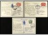 ✉ SUECIA. 1928-35. Conjunto de 10 cartas o tarjetas. Correo 