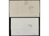 ✉ ARGENTINA. 1865. 2 covers, paquebots ´carmel´ and ´Saintou