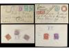 COSTA RICA. 1887-1930. Lot of 19 covers and cards with diver
