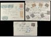 ✉ MONACO. 1777-1940. Lot of 9 covers with diverse frankings.