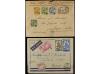 ✉ MONACO. 1777-1940. Lot of 9 covers with diverse frankings.