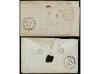 ✉ TAHITI. 1846-47. 2 Covers from Tahiti. 