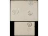 ✉ SEYCHELLES. 1886-87. 2 covers by french maritime mail. 