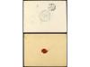 ✉ GRECIA. 1898-1899. FRENCH MILITARY MAIL. 2 covers. 
