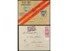 ✉ LETONIA. 1919-50. 5 covers, one with South Africa postage 