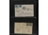✉ BELGICA. 1865-71. Lot of 38 covers, foreign destinations. 