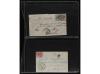 ✉ BELGICA. 1865-71. Lot of 38 covers, foreign destinations. 