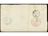 ✉ FILIPINAS. Ed. 66G (3). 1881. MANILA a U.S.A. Circulada co