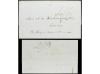 ✉ CUBA. 1842-43. Dos cartas circuladas a través de la Agenci