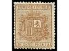 (*) ESPAÑA. Ed. 153, * 153A. 10 céntimos castaño, tipos I y 
