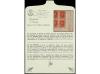 ** ESPAÑA. Ed. 317Apa. 25 cts. rojo. Bloque de cuatro, papel