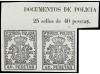PUERTO RICO. 1877. FISCALES. SERIE COMPLETA, 4 valores en pa