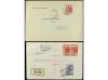 ✉ MARRUECOS. 1910-1935. Conjunto de 28 cartas con diversos f