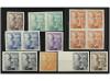 ** ESPAÑA. Ed. 919/325. Conjunto de sellos SIN DENTAR, algun