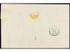 ✉ MARTINICA. 1877. ST. PIERRE a MARSELLA. 40 cts. naranja, m