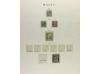 LOTES y COLECCIONES. 1860-1989. MALTA. Colección en álbum. S