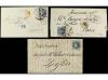 ✉ ESPAÑA. Ed. 59 (6). 1862-64. Conjunto de seis cartas con f