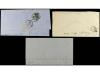 ✉ ESPAÑA. Ed. 98 (3). 1869. Tres cartas. 50 mils. (2), una c