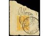 ✉ CHILE. 1896. Entero postal de Falkland con franqueo adicio