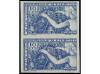 ** ESPAÑA. Ed. 887s, sv y pas (2). 10 cts. azul en PAREJA SI