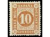 * ESPAÑA. Ed. 94. 10 cts. castaño. MAGNÍFICO EJEMPLAR. 