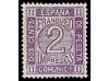 * ESPAÑA. Ed. 116. 2 céntimos lila. PIEZA DE LUJO. 