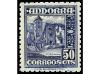 ** ANDORRA. Ed. 48ec/51eca. 20 cts. bermellón, 50 cts. azul 