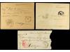 ✉ CUBA. 1896-98. FRANQUICIAS MILITARES. Conjunto de 15 carta
