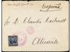 ✉ COLONIAS ESPAÑOLAS: FILIPINAS. 1898 (23 Agosto). MANILA a 