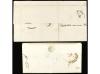 ✉ ESPAÑA. Ed. 1 y 1A. 1850. Dos cartas circuladas de FIGUERA