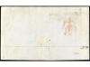 ✉ ESPAÑA. Ed. 17. 1853. MÁLAGA a CÁDIZ. 6 cuartos rosa, pare