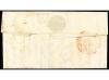 ✉ ESPAÑA: PREFILATELIA. 1846. ADRA. BARCELONA. Fechador ADRA