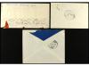 ✉ ESPAÑA. 1936-37. JUNTA DE DEFENSA. Conjunto de 3 cartas co