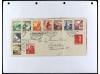 ✉ 1934-1940. COLECCIÓN DE 115 cartas con interesantes franqu