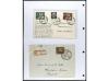 ✉ 1934-1940. COLECCIÓN DE 115 cartas con interesantes franqu